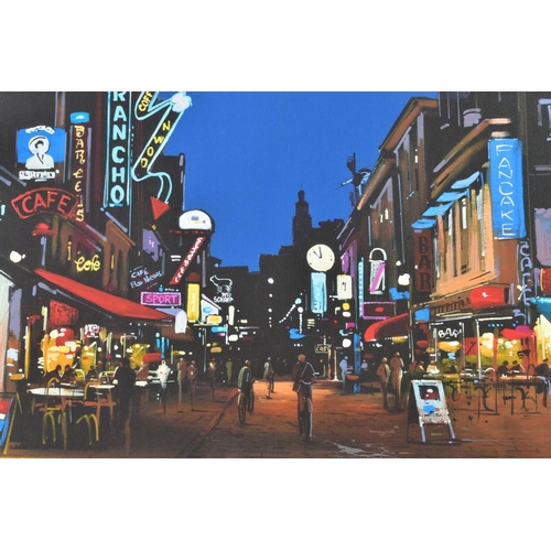 273 - HENDERSON CISZ (BRAZIL 1960), 'Nightlife I', a vibrant night time cityscape, a limited edition print... 