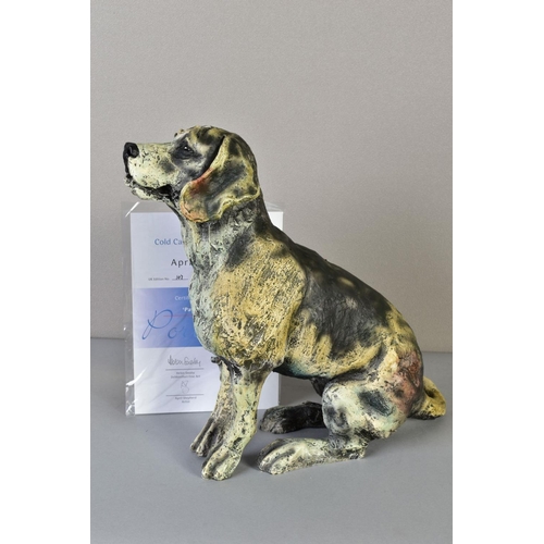 295 - APRIL SHEPHERD (BRITISH CONTEMPORARY), 'Paying Attention', a limited edition cold cast porcelain scu... 