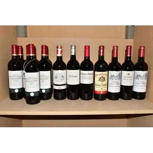 301 - THIRTEEN BOTTLES OF BORDEAUX RED WINE AND ONE MINERVOIS, comprising seven bottles of Chateau Haut Pl... 