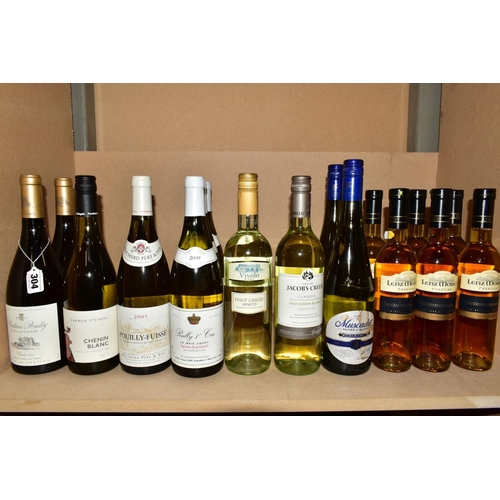 304 - A COLLECTION OF WHITE WINE FROM FRANCE, AUSTRIA, ITALY AND THE NEW WORLD, comprising two bottles of ... 