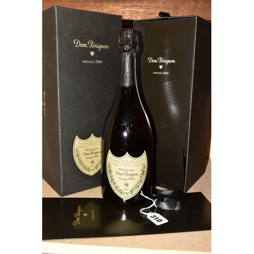 310 - A BOTTLE OF DOM PERIGNON CHAMPAGNE VINTAGE 2004, boxed (box shows some scuffing at base)