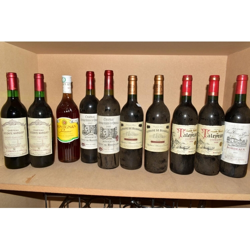 319 - NINETEEN BOTTLES OF RED WINE AND A BOTTLE OF MUSCAT, comprising a bottle of Frontignan Premier Mucat... 