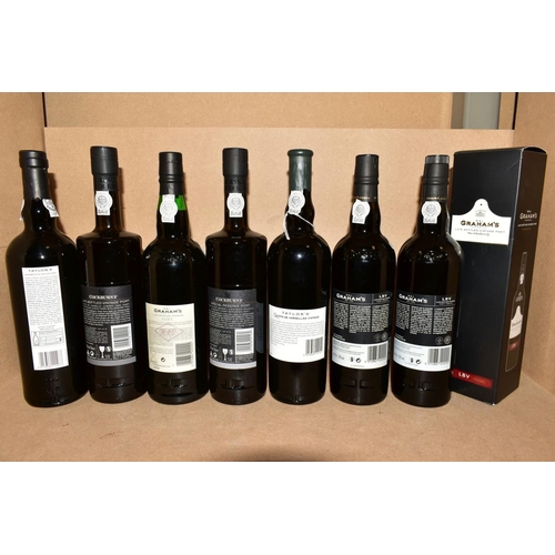 320 - EIGHT BOTTLES OF PORT, comprising a bottle of Taylor's Quinta de Vargelas 1998, bottled 2000, 20.5% ... 