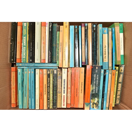 344 - SIX BOXES OF BOOKS, mostly paperbacks, including Agatha Christie, Beatrix Potter etc (six boxes)