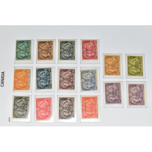 408 - STAMPS, EXTENSIVE COLLECTION OF CANADA in seven albums and year packs, a few early are dubious but n... 