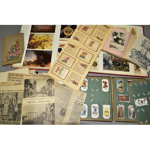 419 - A COLLECTION OF EPHEMERA consisting of an early to mid 20th Century scrapbook containing newspaper c... 