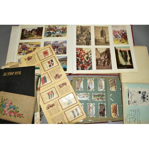 419 - A COLLECTION OF EPHEMERA consisting of an early to mid 20th Century scrapbook containing newspaper c... 