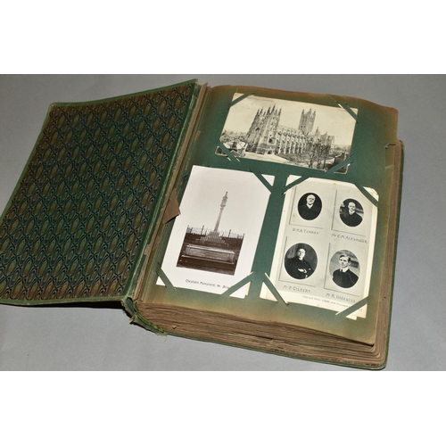 420 - AN EDWARDIAN POSTCARD ALBUM CONTAINING APPROXIMATELY THREE HUNDRED AND THIRTY POSTCARDS from the Bri... 