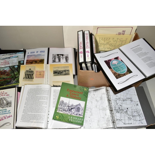 423 - A COLLECTION OF SOCIAL HISTORY EPHEMERA relating to Eastwood Village in Essex, compiled by Reginald ... 