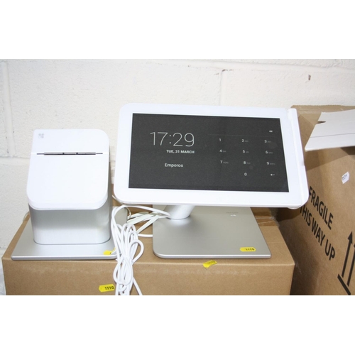 1110 - A CLOVER 1.0 C100 PDS TILL SYSTEM, brand new in box with screen printer, till drawer, cables, manual... 