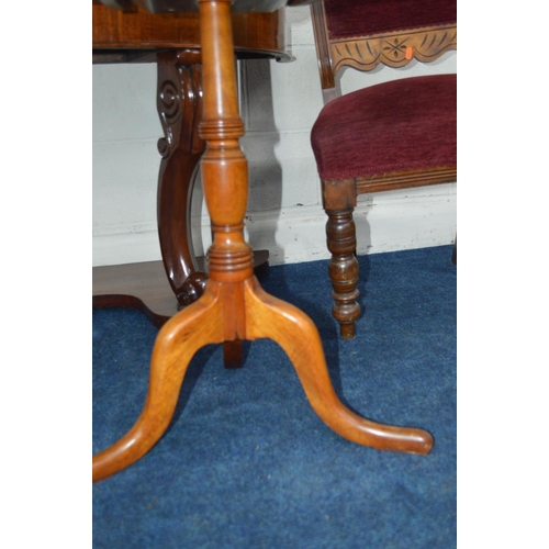 1204 - A VICTORIAN MAHOGANY DUTCHESS DRESSING TABLE, scrolled mirror arm supports, with a hinged top, two c... 