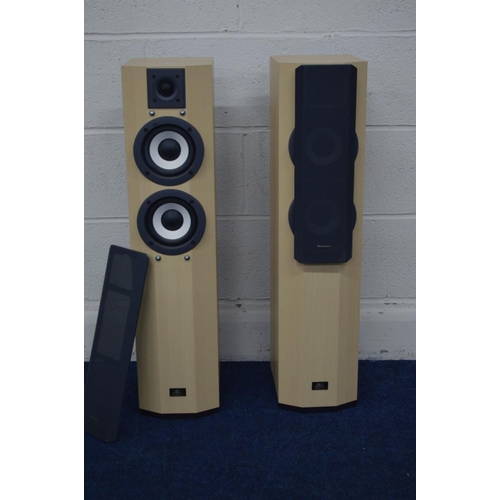 1213 - A PAIR OF TECHNICS SB-CA21 SPEAKERS