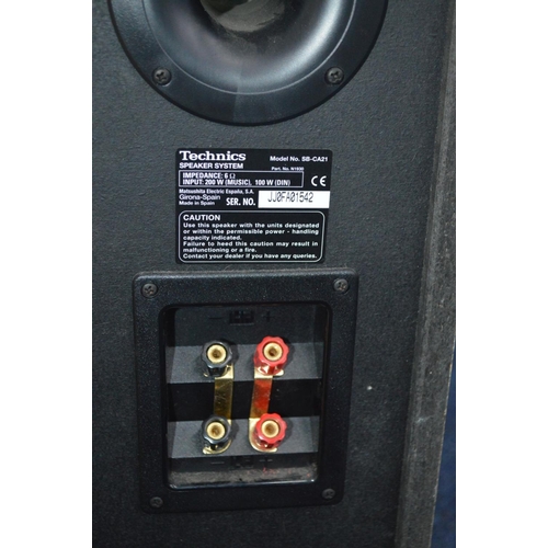 1213 - A PAIR OF TECHNICS SB-CA21 SPEAKERS