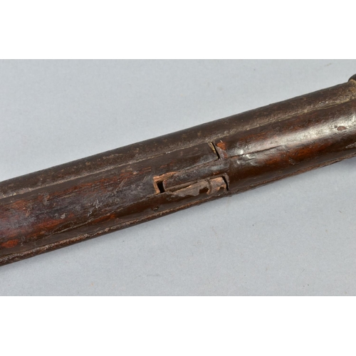 140 - A NATIVE COPY OF THE TWO BAND P53 ENFIELD, it's barrel is approximately 36 3/4'' long and appears sm... 