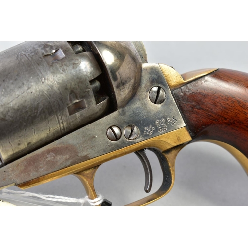 141 - A .36'' REPRODUCTION COPY OF A COLT NAVY REVOLVER bearing the serial number 121588, it is in good co... 