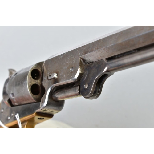 141 - A .36'' REPRODUCTION COPY OF A COLT NAVY REVOLVER bearing the serial number 121588, it is in good co... 