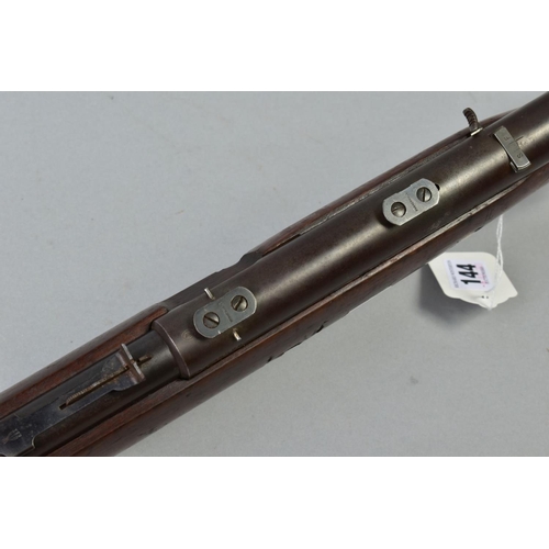 144 - A WINCHESTER .22'' SHORT MODEL 74 SEMI AUTOMATIC RIFLE, serial number 48580, this tubular feed rifle... 