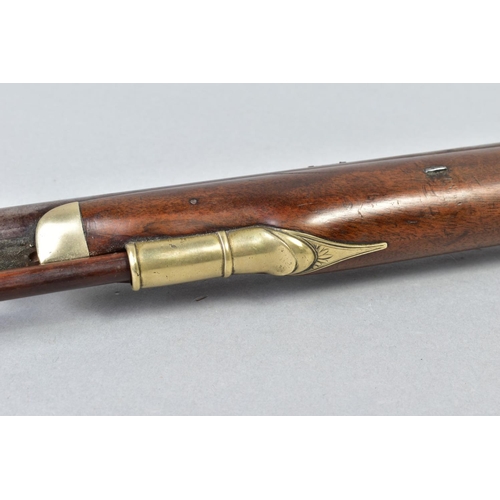 149 - A 14 BORE PERCUSSION DRUM AND NIPPLE CONVERSION OF A FORMER HIGH QUALITY FLINTLOCK RIFLE made by the... 