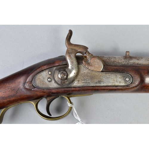 150 - A 10 BORE PERCUSSION CARBINE made for the East India Company, it is fitted with a 26'' smooth bore b... 