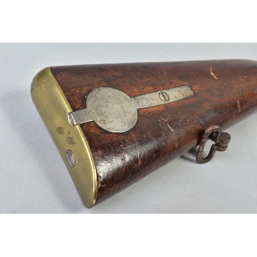 150 - A 10 BORE PERCUSSION CARBINE made for the East India Company, it is fitted with a 26'' smooth bore b... 