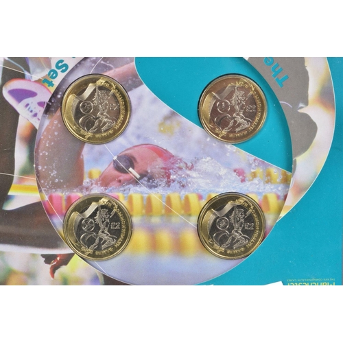 156 - 2002 MANCHESTER COMMONWEALTH GAMES TWO POUND COINS,  an philatelic set of four two pound coins, the ... 