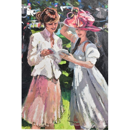 318 - SHERREE VALENTINE DAINES 'ROYAL ASCOT LADIES DAY II' a limited edition print 22/195 of female figure... 