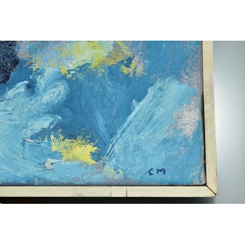 340 - CLEMENT MCALEER (NORTHERN IRELAND 1949) 'SEA STUDY', an abstract seascape initialled bottom right, s... 