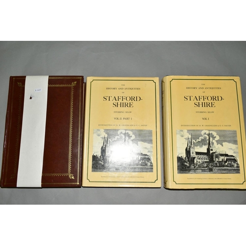 358 - STAFFORDSHIRE INTEREST, comprising Stebbing Shaw, The History & Antiquities of Staffordshire, two vo... 