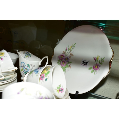 366 - ROYAL ALBERT 'FLOWER OF THE MONTH' TEAWARES comprising of twelve tea cups and saucers, twelve tea pl... 