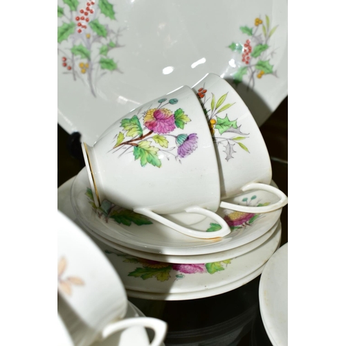 366 - ROYAL ALBERT 'FLOWER OF THE MONTH' TEAWARES comprising of twelve tea cups and saucers, twelve tea pl... 