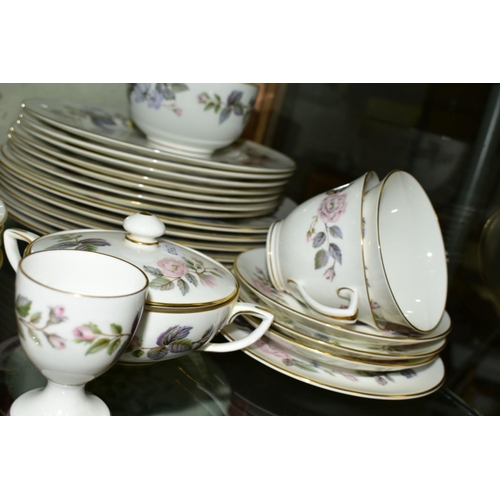 367 - ROYAL WORCESTER 'JUNE GARLAND' PART DINNER/TEA WARES, to include tureen, hot water jug, various plat... 