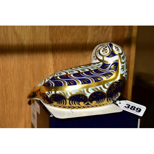 389 - A BOXED LIMITED EDITION ROYAL CROWN DERBY PAPERWEIGHT 'Harbour Seal' No4106/4500, with certificate a... 