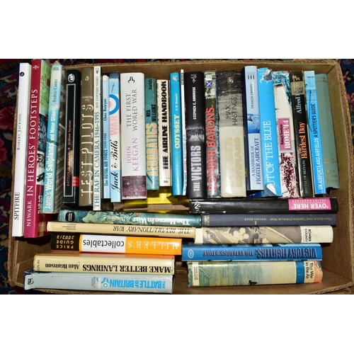 423 - SEVEN BOXES OF BOOKS OF AVIATION, MILITARY AND HISTORICAL INTEREST, including Bomber Command Associa... 