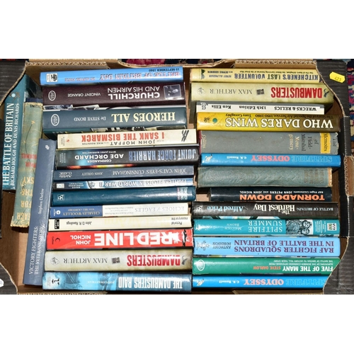 423 - SEVEN BOXES OF BOOKS OF AVIATION, MILITARY AND HISTORICAL INTEREST, including Bomber Command Associa... 