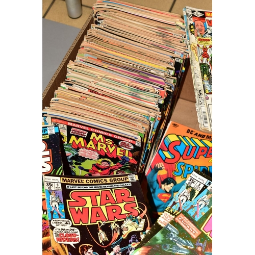 464 - A QUANTITY OF MARVEL COMICS, mainly bronze age, to include Ms Marvel No1, Star Wars, Avengers, X-Men... 