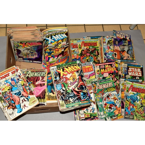 464 - A QUANTITY OF MARVEL COMICS, mainly bronze age, to include Ms Marvel No1, Star Wars, Avengers, X-Men... 