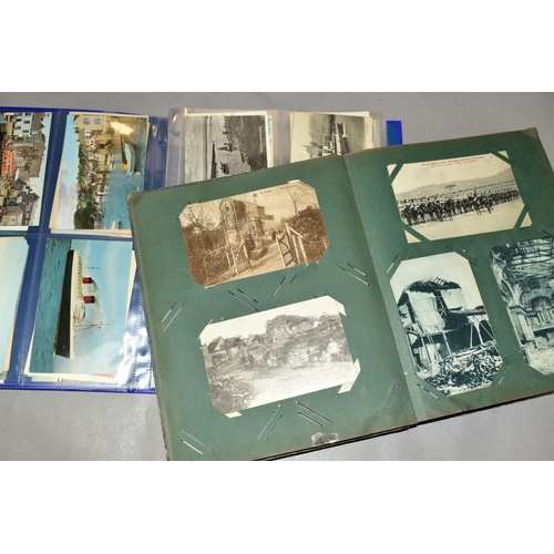 465 - A COLLECTION OF APPROXIMATELY TWO HUNDRED AND FIFTY THREE POSTCARDS, in two albums, featuring Monume... 