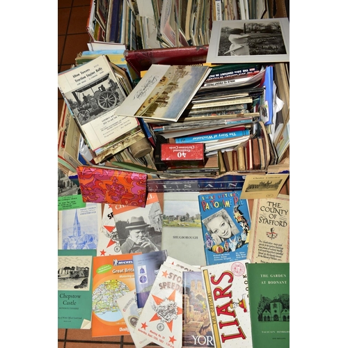 503 - A QUANTITY OF EPHEMERA, to include maps, guide books, photographs, newspapers, magazines, books, car... 