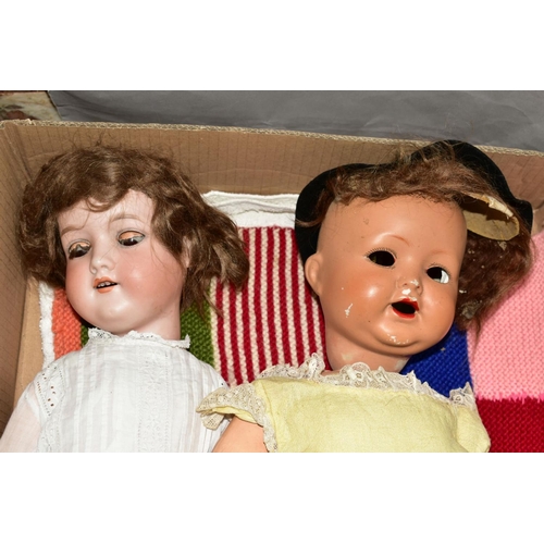 519 - AN ARMAND MARSEILLE BISQUE HEAD DOLL, nape of neck marked 'Armand Marseille 390n D.R.G.M. 246/1 A6M'... 