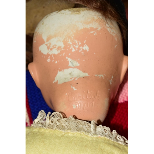 519 - AN ARMAND MARSEILLE BISQUE HEAD DOLL, nape of neck marked 'Armand Marseille 390n D.R.G.M. 246/1 A6M'... 