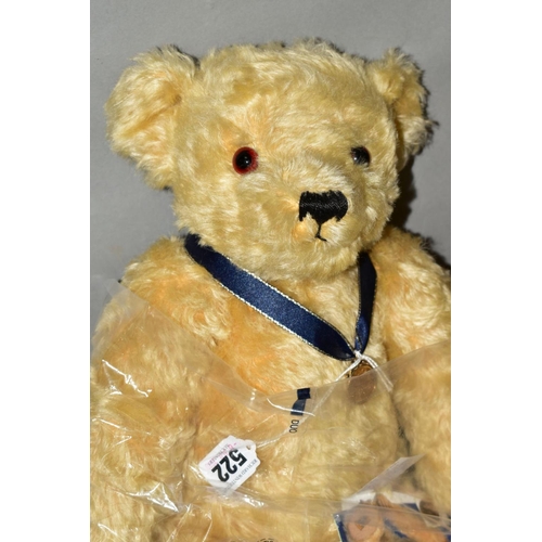 522 - AN ALPHA FARNELL BY MERRYTHOUGHT GOLDEN PLUSH MOHAIR LIMITED EDITION 'SOVEREIGN' BEAR, limited editi... 