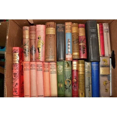 530 - EIGHT BOXES OF VINTAGE BOOKS, including Richmal Compton, Walter Scott, Companion Book Club titles, n... 