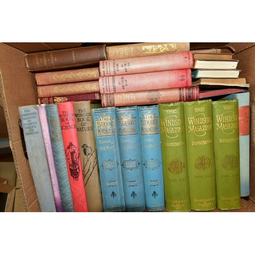 530 - EIGHT BOXES OF VINTAGE BOOKS, including Richmal Compton, Walter Scott, Companion Book Club titles, n... 