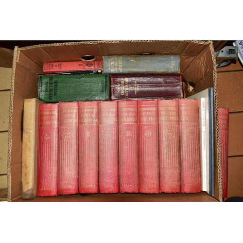 530 - EIGHT BOXES OF VINTAGE BOOKS, including Richmal Compton, Walter Scott, Companion Book Club titles, n... 