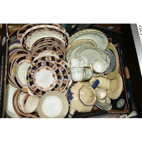 531 - FIVE BOXES AND LOOSE CERAMICS, to include Royal Albert 3599 pattern teawares, Carslile Ware Royal Do... 