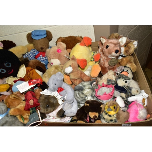 539 - A COLLECTION OF MODERN SOFT TOYS, assorted makes, to include Russ Berrie and Chad Valley, clown jack... 