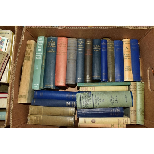 542 - SEVEN BOXES OF BOOKS, including gardening, history, maritime and travel interest, together with a sm... 