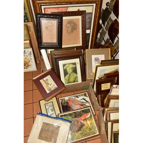 548 - PAINTINGS AND PRINTS ETC, to include J.Roybal oil on canvas (paint flaking), Albrecht Durer prints, ... 