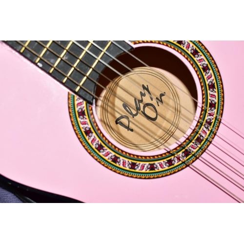 416 - A LEONORA SIX STRING ACOUSTIC GUITAR, model no AG2069A, with a soft case, with two smaller Chinese m... 