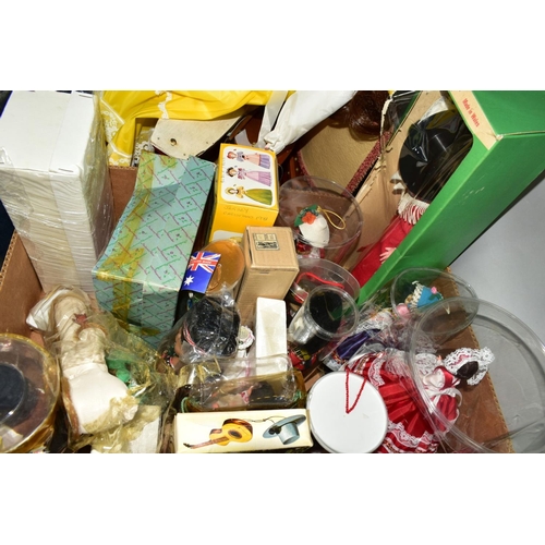 418 - A QUANTITY OF ASSORTED TOYS, to include Wendy Boston Bear, Merrythought and Chad Valley gollies, a c... 